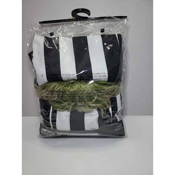 Spirit Halloween Beetlejuice‎ Adult Men's Costume Size Medium & Wig Included - Picture 3 of 3